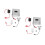 2Sets Automatischer Toilettenspüler Sensorventil Set ABS Mehrfarbig 7