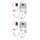 2Sets Automatischer Toilettenspüler Sensorventil Set ABS Mehrfarbig 6