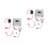 2Sets Automatischer Toilettenspüler Sensorventil Set ABS Mehrfarbig 4