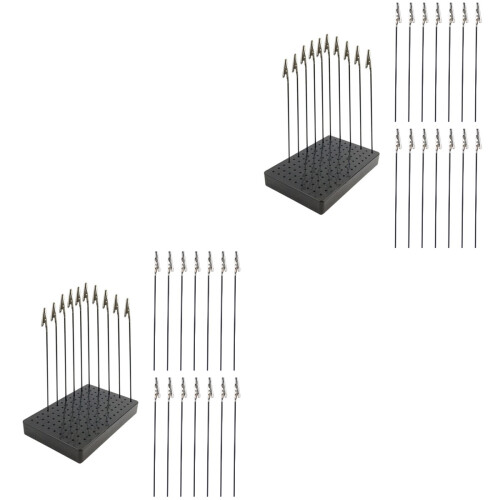 2Sets Farbclip Basis Halterung Schwarz Modell Spray Mal Zubehör 2