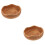 2Stk Kleiner Rundkorb Rattan Beige Für Snacks 8