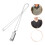 3Stk Silber Mini Mundharmonika Schmuck Halskette Mit 11