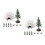 2Sets Mini Diorama Igloo En Boom Plastic Winter DIY Speelgoedset 9