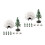 2Sets Mini Diorama Igloo En Boom Plastic Winter DIY Speelgoedset 10