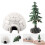 2Sets Mini Diorama Igloo En Boom Plastic Winter DIY Speelgoedset 11