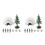 2Sets Mini Diorama Igloo En Boom Plastic Winter DIY Speelgoedset 4
