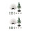 2Sets Mini Diorama Igloo En Boom Plastic Winter DIY Speelgoedset 7