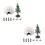 2Sets Mini Diorama Igloo En Boom Plastic Winter DIY Speelgoedset 8
