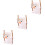 3St Roze Karikatuur Auto Hanger Gips Ornament 7