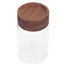 2Stk Vorratsglas Mit Holzdeckel Aromadicht Für Tee Lagerung