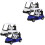 4St Golf Speelgoed Model Voor Kinderen Decoratieve Auto Speelgoed 3
