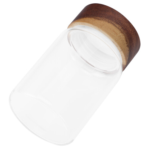 2Stk Vorratsglas Mit Holzdeckel Aromadicht Für Tee Lagerung 2