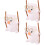 3St Roze Karikatuur Auto Hanger Gips Ornament 8