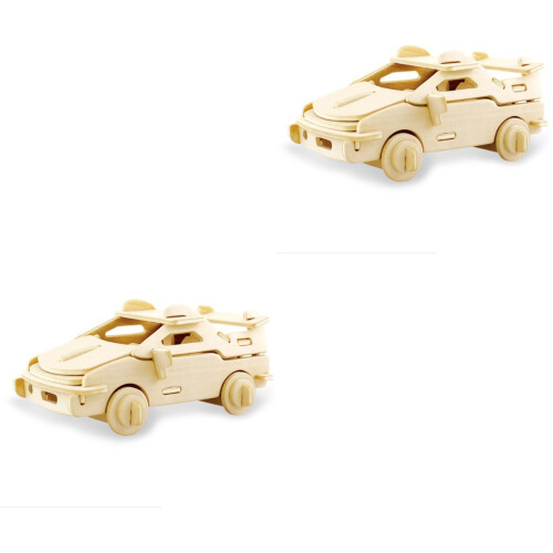 2St Auto Bouwblok 3D Simulatie Khaki Educatief Kind 1