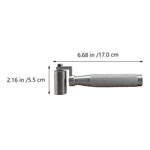 2St Metaal Naadroller, Dubbele , Comfort Handvat, Behang Gebruik 1