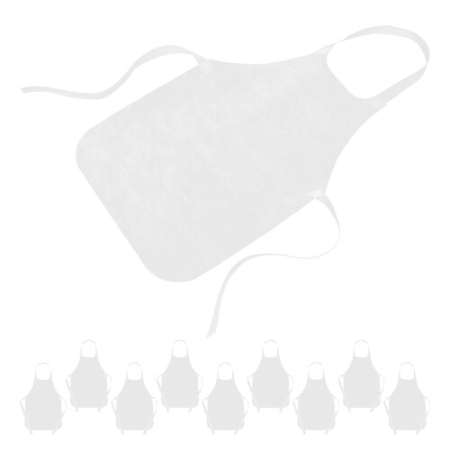 40St Nonwoven Kinder Schort Wit Voor En Schilderactiviteit
