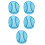 5St Blauwe Stootkap Voering Polyester Rubber Voor Werkkap 3