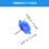 90St Herbruikbare Blauwe Thumbtacks Met Bloemvorm Thuis 3