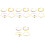 16St Gouden Ringen Set , Verstelbare Sieraden 5