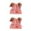 2St Comfortabele Roze Gebreide , Warm En Modieus 3
