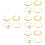 16St Gouden Ringen Set , Verstelbare Sieraden 7
