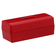 3Stk Roter Metall Mini Werkzeugkasten Für Puppenhaus Zubehör