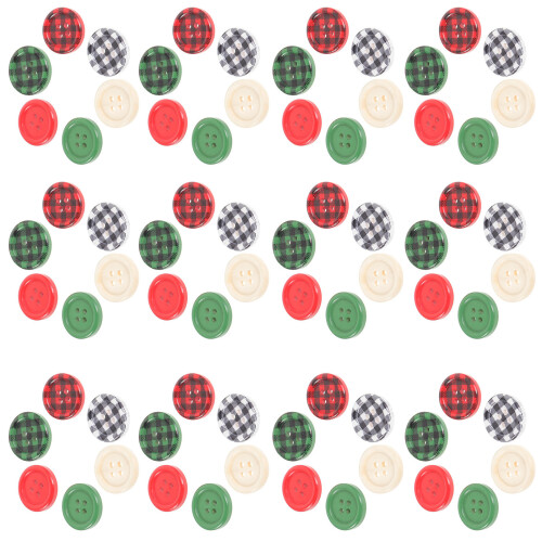 6Pak Creatieve Kerstknopen Voor Jas Trui Decoratie 1