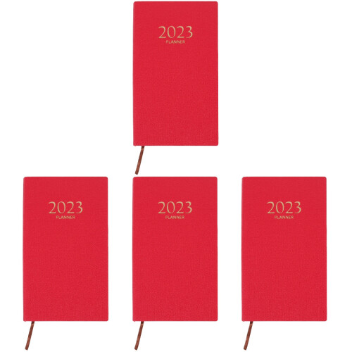4St A6 Planner Notepad Rood Stevig Voor Dagelijkse Planning 1