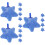 15Pcs Blue Mineral Sand Air Stone for Fish Tank Small Bubble Diffuser 9