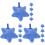 15Pcs Blue Mineral Sand Air Stone for Fish Tank Small Bubble Diffuser 4