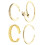 16St Gouden Ringen Set , Verstelbare Sieraden 3