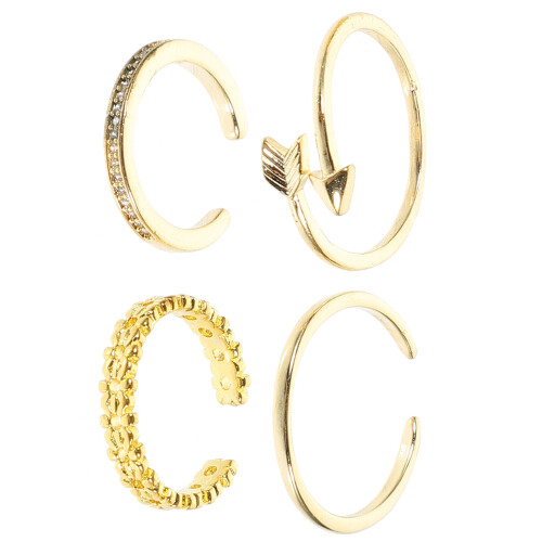 16St Gouden Ringen Set , Verstelbare Sieraden 2