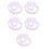 5St Compact Violet Miniatuur Hek Voor Landschap Decor 10