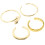 16St Gouden Ringen Set , Verstelbare Sieraden 2
