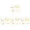 16St Gouden Ringen Set , Verstelbare Sieraden 4