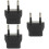 3St Multifunctionele Adapter Zwart Voor Wandcontacten 8