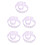 5St Compact Violet Miniatuur Hek Voor Landschap Decor 6