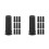 20Pz Base Artificiale Pieghevole Nero Design 5
