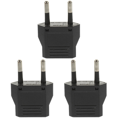 3St Multifunctionele Adapter Zwart Voor Wandcontacten 2