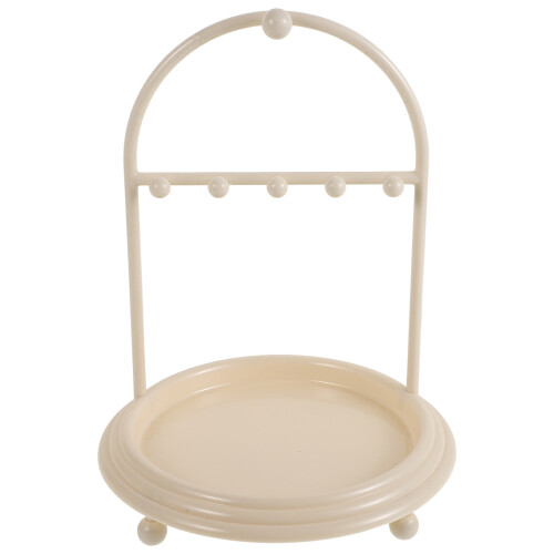 3Stk Schmuck Organizer ABS Beige Für Ohrringe Ringe