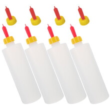 4Sets Tiertrinkflaschen PVC Für Ziegen Lammbaby Kälber Mit Sauger Weiß