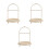 3Stk Schmuck Organizer ABS Beige Für Ohrringe Ringe 6