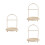 3Stk Schmuck Organizer ABS Beige Für Ohrringe Ringe 5