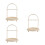 3Stk Schmuck Organizer ABS Beige Für Ohrringe Ringe 9