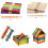 600Stk Farbige Holzstäbchen Und Bastelmaterial Kinder Geschenk 11