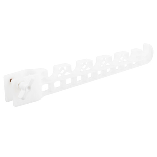 2Pcs Foldable White Laundry Rack with High Load Capacity for Home Use