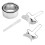 2Sets Teigtaschenformer Für Zuhause Silber 3