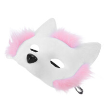 3Stk Leichte Fuchshalbmaske Plüsch Für Karneval Cosplay