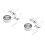 2Sets Teigtaschenformer Für Zuhause Silber 6