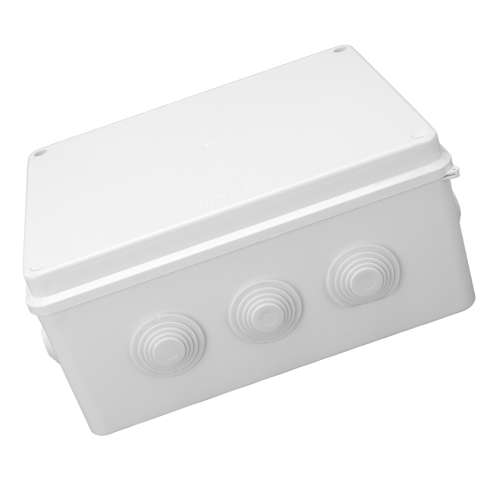 Ip65 Waterproof Junction Box 255X200x120mm For Outdoor Use With Rubber Stopper 9371368903700